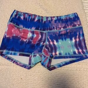 Tie dye fleo shorts